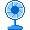 Small blue fan